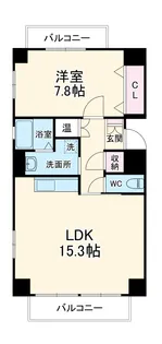 リバーサイド庄内【3階】の間取り
