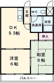 カサ松下【5階】の間取り