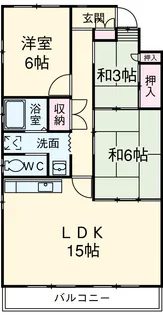 GコーポⅡ【201号室】の間取り