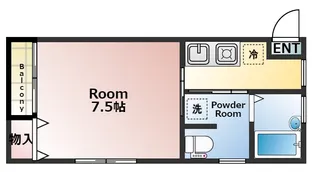 アップルパイONE【201号室】の間取り