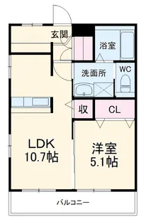 レジデンス八竜【2階】の間取り