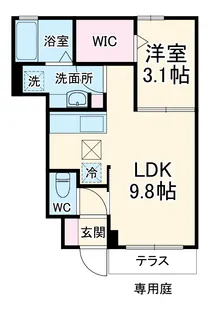 イルニード【1階】の間取り