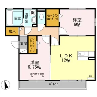 ダイナエレガント【301号室】の間取り