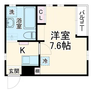 パークサイド神宮【2階】の間取り