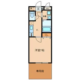 ピース・フロー正徳【1階】の間取り