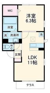 アリア【1階】の間取り