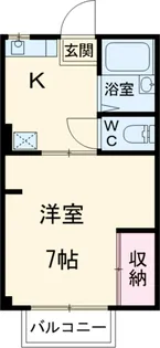 アミティーNO3【103号室】の間取り