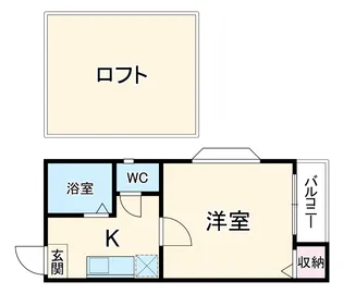 エンルート栄生【201号室】の間取り