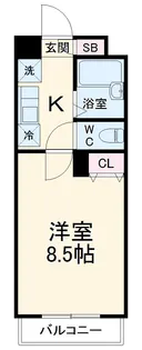 ガディス・パーク行徳壱番館【4階】の間取り