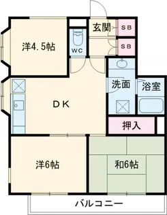アメニティ国分寺【5階】の間取り