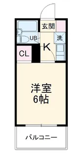 ケイエル市川【1階】の間取り