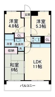 ケイエル市川【204号室】の間取り