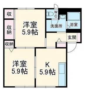 ファミール2【103号室】の間取り