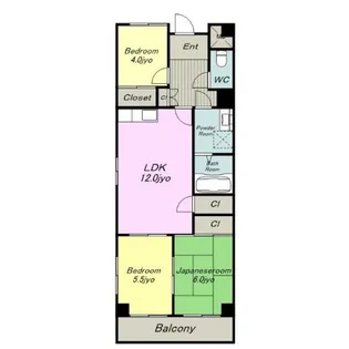 第2奥村マンション【1階】の間取り