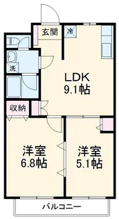 ケヤキの庄A棟【3階】の間取り