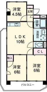 カーサカラカス【301号室】の間取り