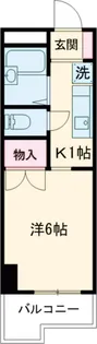 マンション如月【4階】の間取り