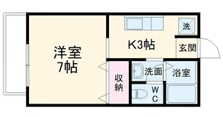 ロイヤルハイツ【202号室】の間取り