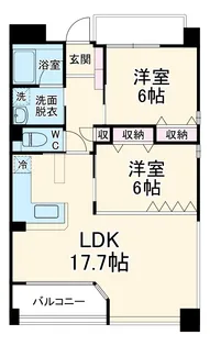 ヴェル・ドミールⅢ【201号室】の間取り