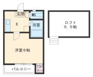 シュノンソー名古屋【2階】の間取り