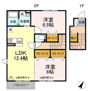 ラマージュ Ⅷ【2階】の間取り