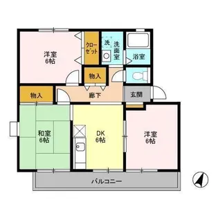 日の出第一秋新ハイツ【101号室】の間取り