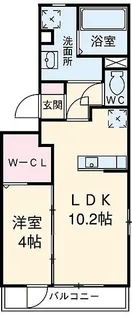 ウィステリア平安【2階】の間取り