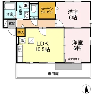 ポラリス Y・S A【1階】の間取り