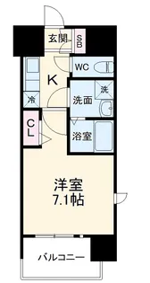 プレサンス名古屋STATIONキュオル【6階】の間取り