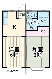 カーサMKⅡ【202号室】の間取り