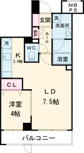 LIBR GRANT世田谷弦巻【1階】の間取り