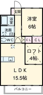 ミヨシハイツ【2階】の間取り