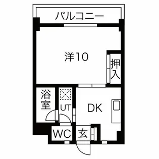 グリーンハイツ徳川【4D号室】の間取り