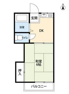ハイツ白馬・1【2階】の間取り