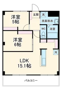 エメラルドノービレ1【2階】の間取り