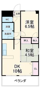 マーブルアサイ【5階】の間取り