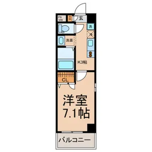 ボヌール城北【3階】の間取り