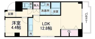 ファミール荒江【2階】の間取り