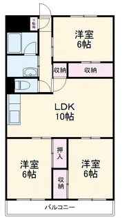 グランド三栄【6階】の間取り