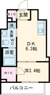 クレヴィアリグゼ世田谷松陰神社前【4階】の間取り