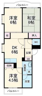 ガーデンタウンウェーブ【3階】の間取り