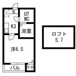 メドラーウエスト【2階】の間取り