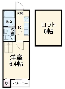 Green Court【205号室】の間取り