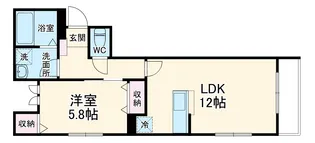 シーガイアパレス【1階】の間取り