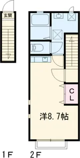 パラッツォ聖蹟【2階】の間取り