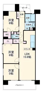 久屋公園アイリス【5階】の間取り