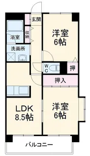 グランドメゾン黒川【403号室】の間取り