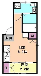 shamrock(シャムロック)【302号室】の間取り