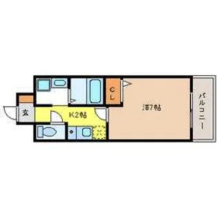 ワピタ名駅【3階】の間取り