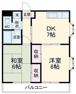 新潮通り一番館【2階】の間取り